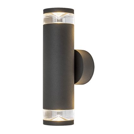 Rabalux - Zunanja stenska svetilka 2xGU10/10W/230V IP54 antracitna