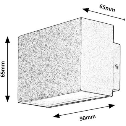 Rabalux - LED Zunanja stenska svetilka LED/7W/230V IP54 črna