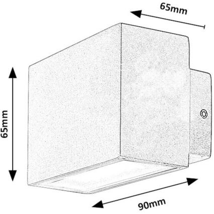 Rabalux - LED Zunanja stenska svetilka LED/7W/230V IP54 bela