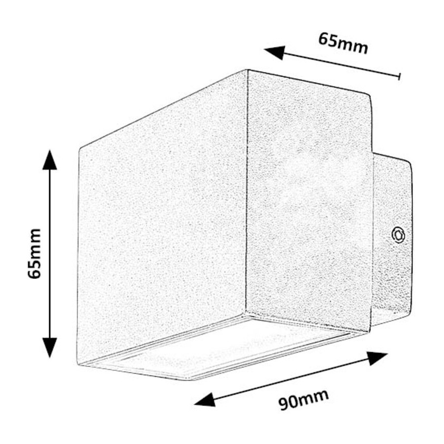 Rabalux - LED Zunanja stenska svetilka LED/7W/230V IP54 bela