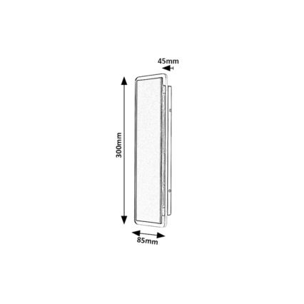 Rabalux - LED Zunanja stenska svetilka LED/18W/230V IP54 črna