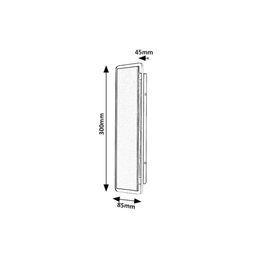 Rabalux - LED Zunanja stenska svetilka LED/18W/230V IP54 črna