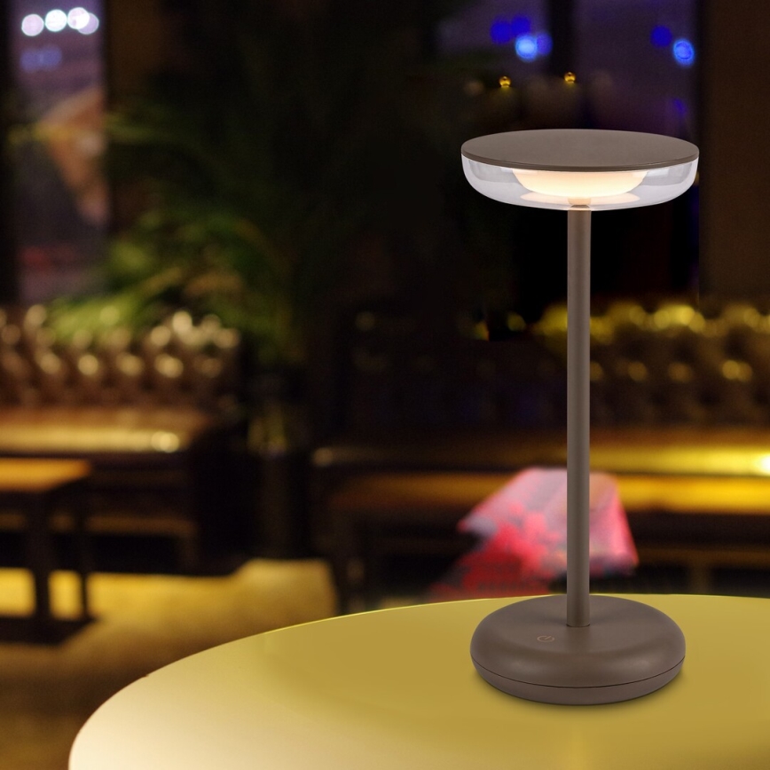 Rabalux - LED Zatemnitven rechargeable zunanji svetilka LED/6W/5V IP44 1800 mAh rjava