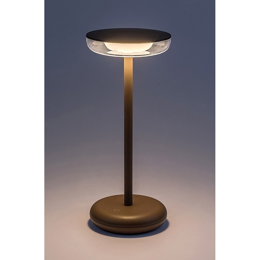Rabalux - LED Zatemnitven rechargeable zunanji svetilka LED/6W/5V IP44 1800 mAh rjava