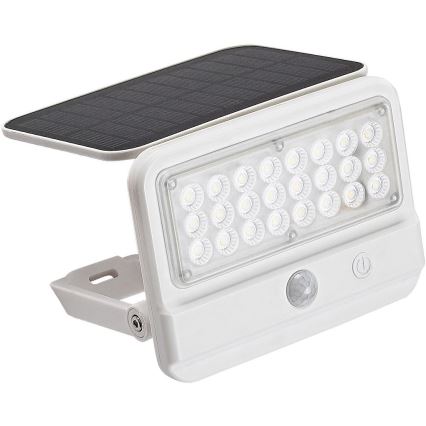 Rabalux - LED Solarna stenska svetilka s senzorjem LED/7W/3,7V IP54 bela