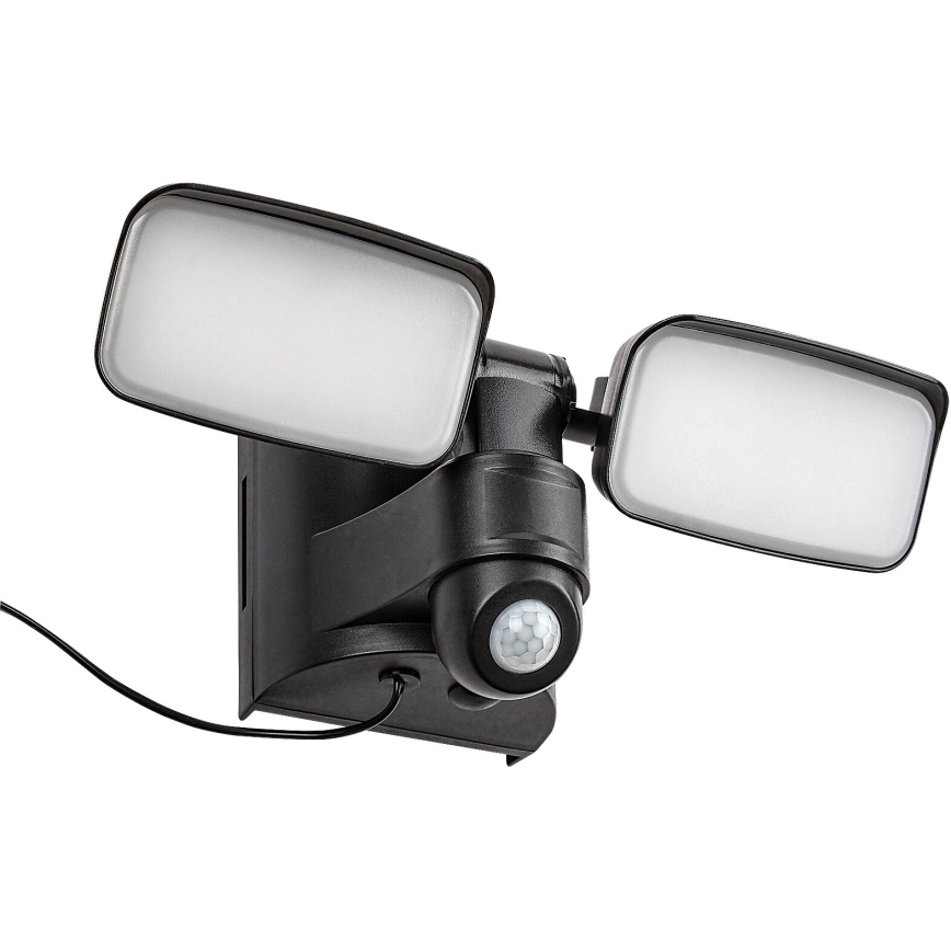 Rabalux - LED solarna stenska fleksibilna svetilka s senzorjem in zunanjo ploščo 2xLED/5W/3,7V IP54 črna