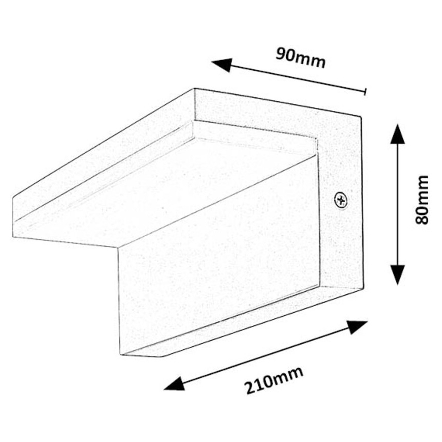 Rabalux - LED Zunanja stenska svetilka LED/10W/230V IP54 bela