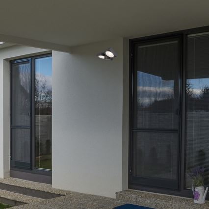 Rabalux - LED Zunanji wall flexible svetel 2xLED/7W/230V IP54 antracit