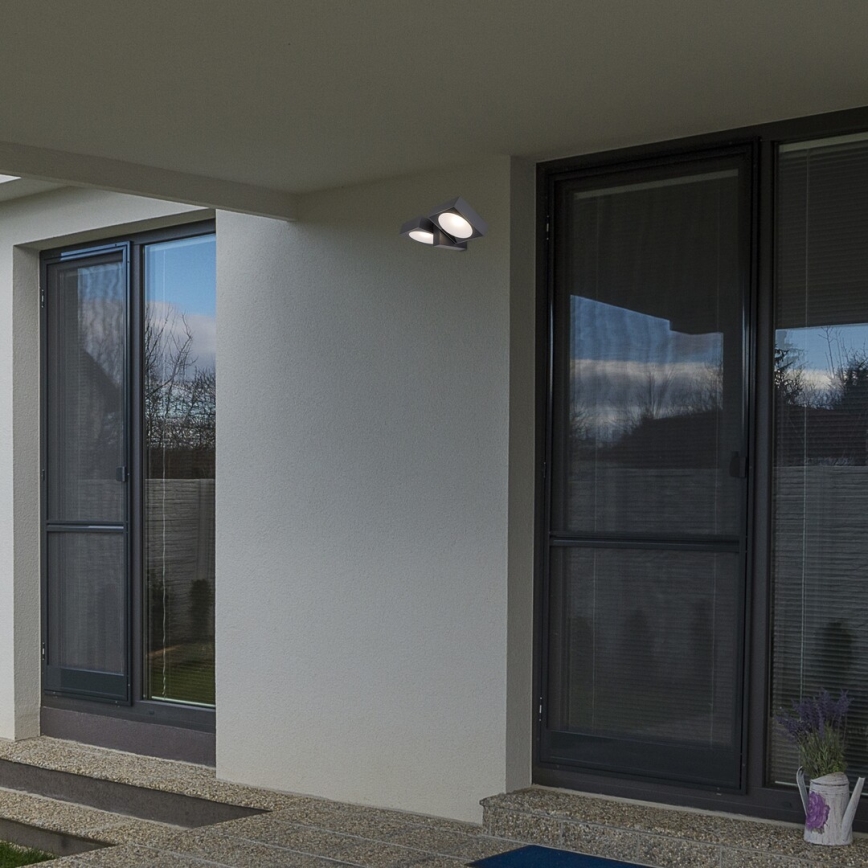 Rabalux - LED Zunanji wall flexible svetel 2xLED/7W/230V IP54 antracit