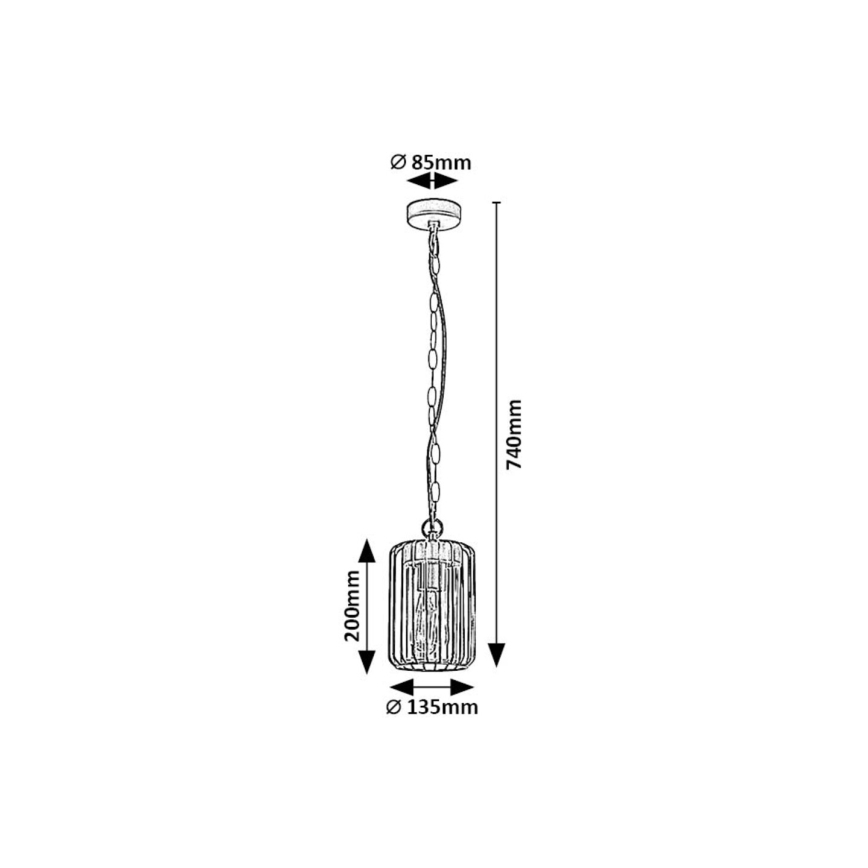 Rabalux - Zunanji lestenec 1xE27/40W/230V IP44