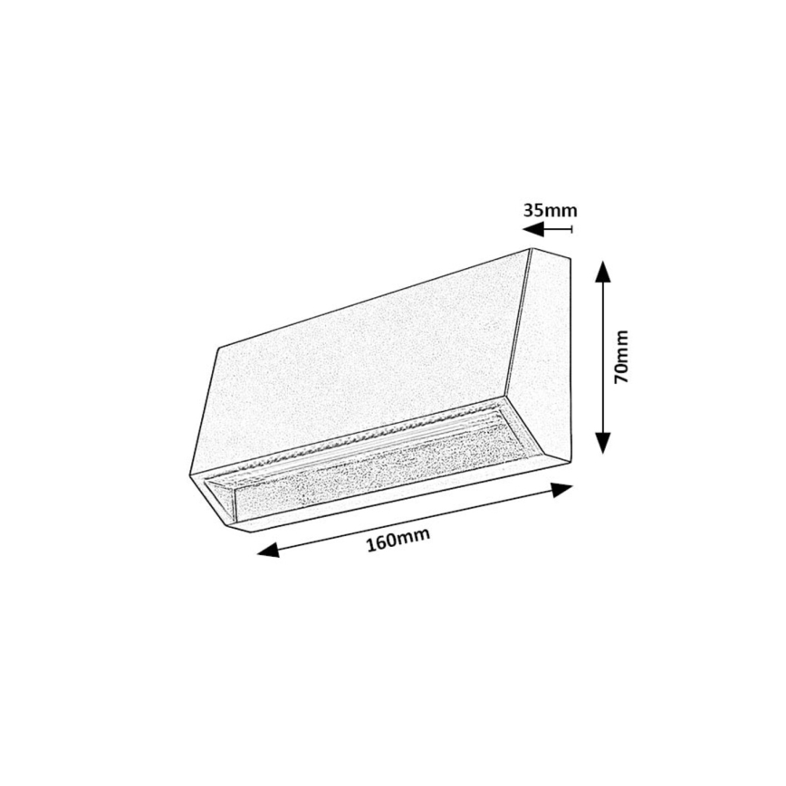 Rabalux - LED Zunanja stenska svetilka LED/3W/230V IP54