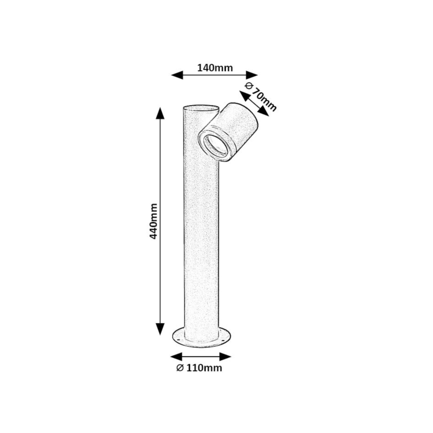 Rabalux - Zunanja svetilka 1xGU10/35W/230V IP44