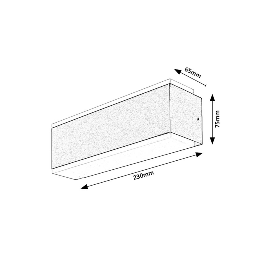 Rabalux - LED Zunanja stenska svetilka LED/12W/230V IP54