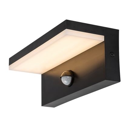 Rabalux - LED Zunanja stenska svetilka s senzorjem LED/9W/230V 2700/4000/6500K IP54 črna