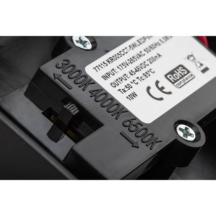 Rabalux - LED Zunanja stenska svetilka s senzorjem LED/9W/230V 2700/4000/6500K IP54 črna