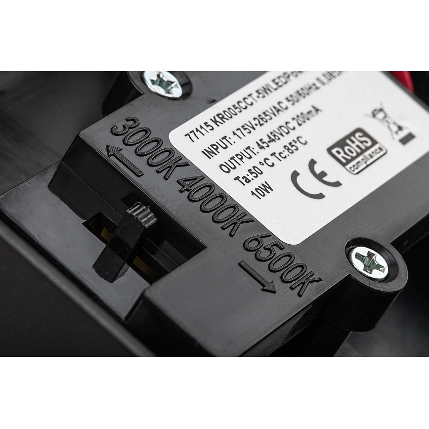 Rabalux - LED Zunanja stenska svetilka s senzorjem LED/9W/230V 2700/4000/6500K IP54 črna
