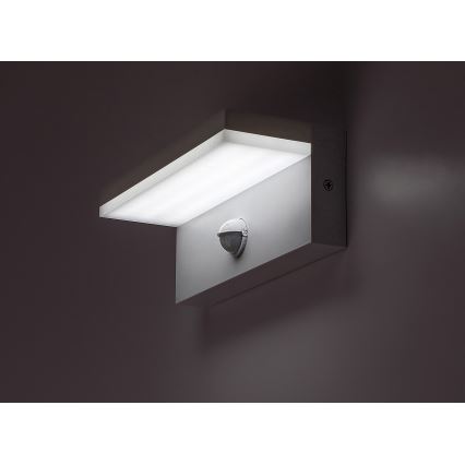 Rabalux - LED Zunanja stenska svetilka s senzorjem LED/9W/230V 2700/4000/6500K IP54 bela