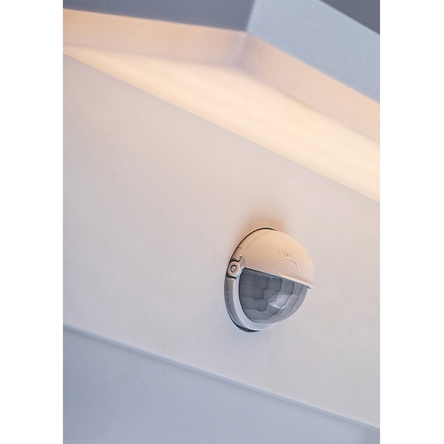 Rabalux - LED Zunanja stenska svetilka s senzorjem LED/9W/230V 2700/4000/6500K IP54 bela