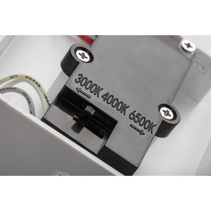 Rabalux - LED Zunanja stenska svetilka s senzorjem LED/9W/230V 2700/4000/6500K IP54 bela