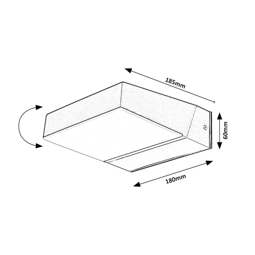 Rabalux - LED Zunanja stenska svetilka LED/14W/230V 2700/4000/6500K IP54