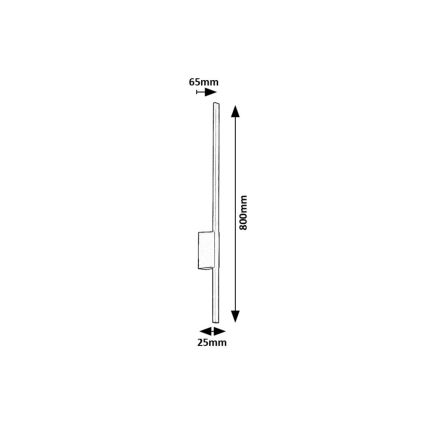 Rabalux - LED Zunanja stenska svetilka LED/12W/230V IP44