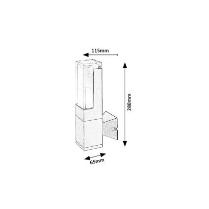 Rabalux - LED Zunanja stenska svetilka LED/7W/230V 2700/4000/6000K IP54
