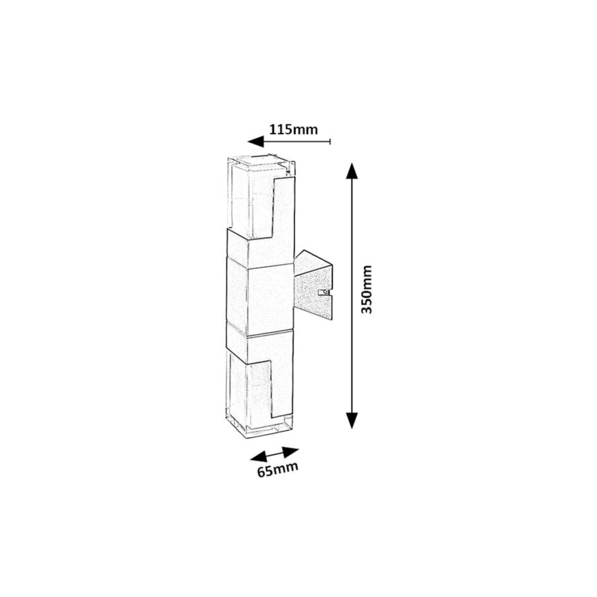 Rabalux - LED Zunanja stenska svetilka LED/12W/230V 2700/4000/6000K IP54
