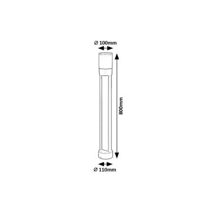 Rabalux - LED Zunanja svetilka LED/12W/230V IP44 80 cm