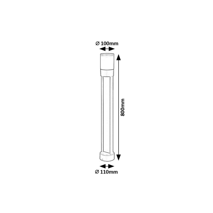 Rabalux - LED Zunanja svetilka LED/12W/230V IP44 80 cm