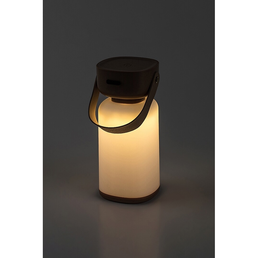 Rabalux - LED Zatemnitvena polnilna zunanja namizna svetilka na dotik LED/3W/5V IP44 rjava