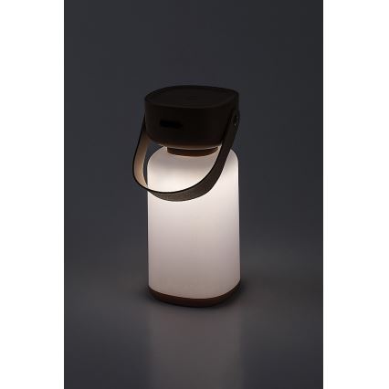 Rabalux - LED Zatemnitvena polnilna zunanja namizna svetilka na dotik LED/3W/5V IP44 rjava