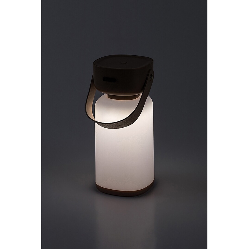 Rabalux - LED Zatemnitvena polnilna zunanja namizna svetilka na dotik LED/3W/5V IP44 rjava