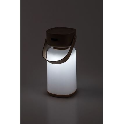 Rabalux - LED Zatemnitvena polnilna zunanja namizna svetilka na dotik LED/3W/5V IP44 rjava