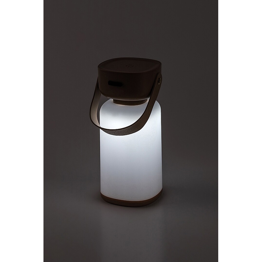Rabalux - LED Zatemnitvena polnilna zunanja namizna svetilka na dotik LED/3W/5V IP44 rjava