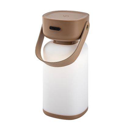 Rabalux - LED Zatemnitvena polnilna zunanja namizna svetilka na dotik LED/3W/5V IP44 rjava