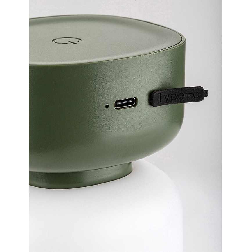 Rabalux - LED Zunanja zatemnitvena polnilna namizna svetilka LED/3W/5V IP44 zelena