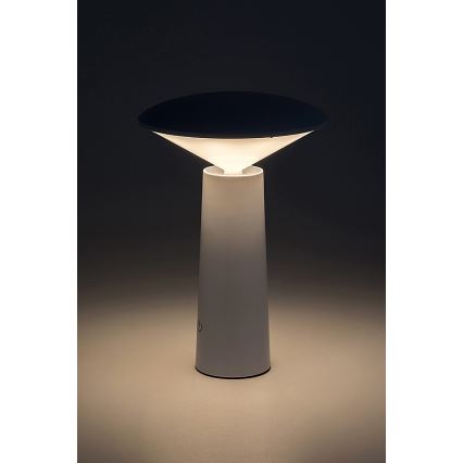 Rabalux - LED Zatemnitvena polnilna namizna svetilka na dotik POLPERRO LED/3W/3,7V 1200mAh bela