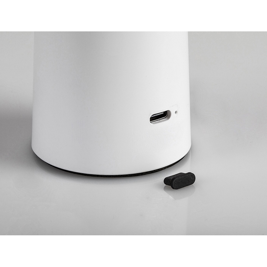 Rabalux - LED Zatemnitvena polnilna namizna svetilka na dotik POLPERRO LED/3W/3,7V 1200mAh bela
