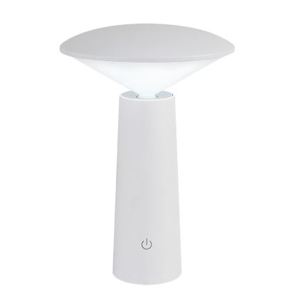 Rabalux - LED Zatemnitvena polnilna namizna svetilka na dotik POLPERRO LED/3W/3,7V 1200mAh bela