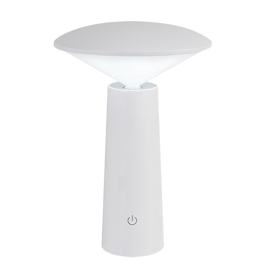 Rabalux - LED Zatemnitvena polnilna namizna svetilka na dotik POLPERRO LED/3W/3,7V 1200mAh bela