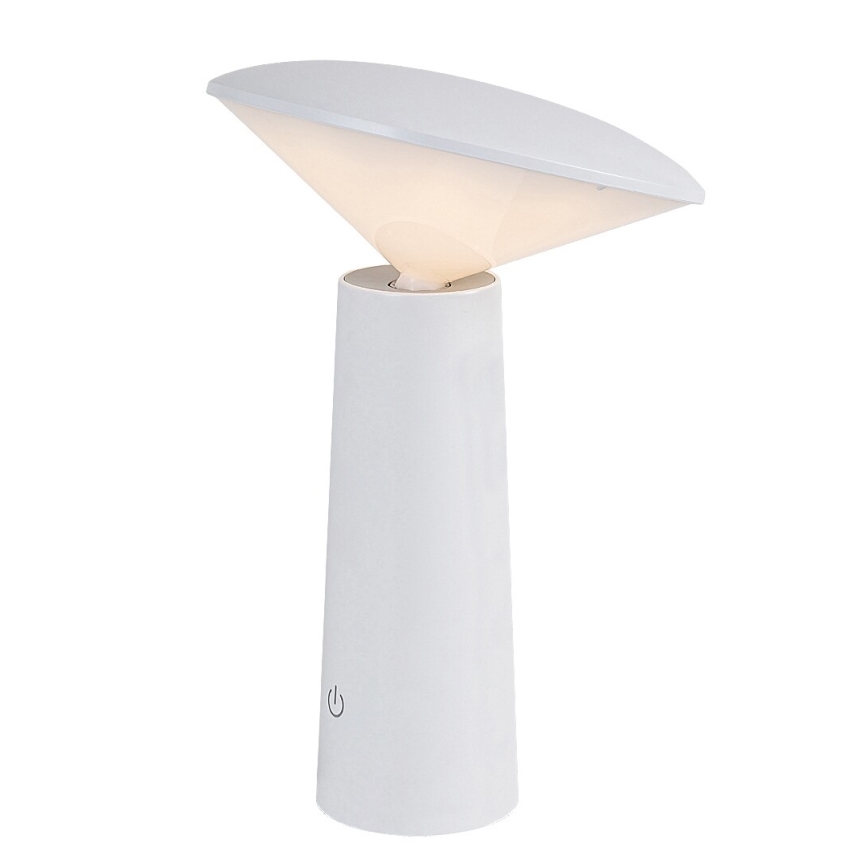 Rabalux - LED Zatemnitvena polnilna namizna svetilka na dotik POLPERRO LED/3W/3,7V 1200mAh bela