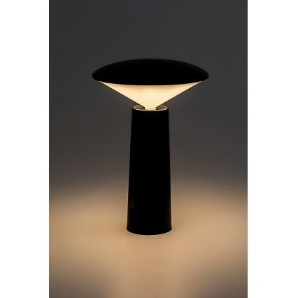 Rabalux - LED Zatemnitvena polnilna namizna svetilka na dotik POLPERRO LED/3W/3,7V 1200mAh črna