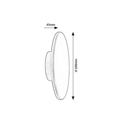 Rabalux - LED Zunanja stenska svetilka 15W/230V 2700/4000/6500K IP65 rjava