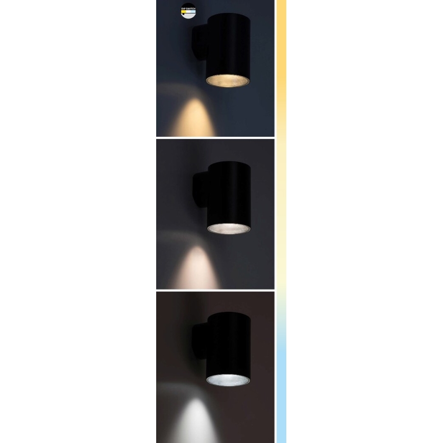 Rabalux - LED Zunanja stenska svetilka LED/9W/230V 2700/4000/6500K IP65 črna
