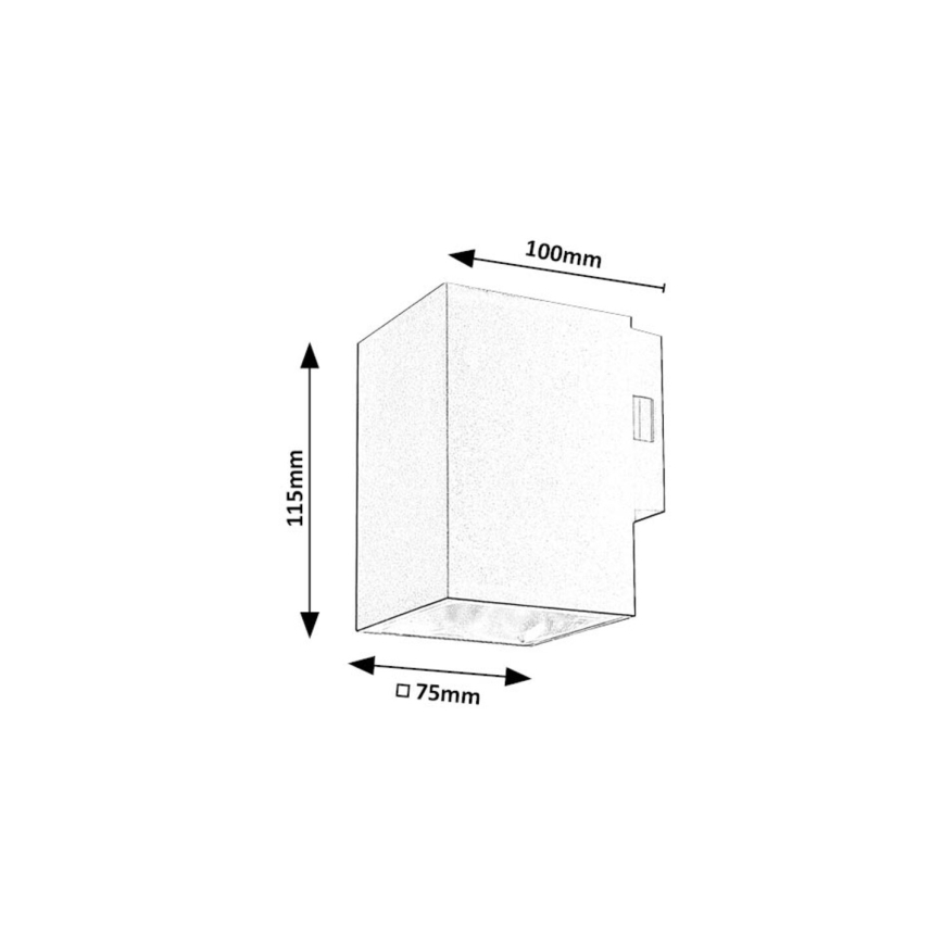 Rabalux - LED Zunanja stenska svetilka LED/9W/230V 2700/4000/6500K IP65 črna