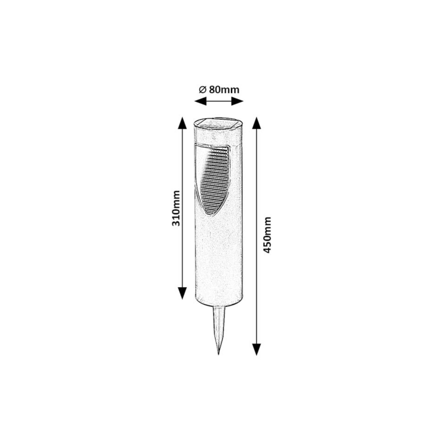 Rabalux - LED Solarna svetilka LED/0,1W/1,2V 600mAh IP44