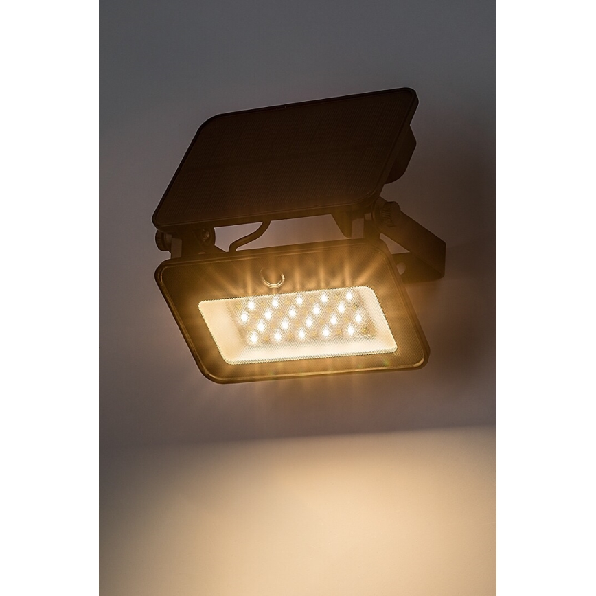 Rabalux - LED solarni reflektor s senzorjem LED/6W/3,7V 3000/4000/6500K IP65 2200 mAh