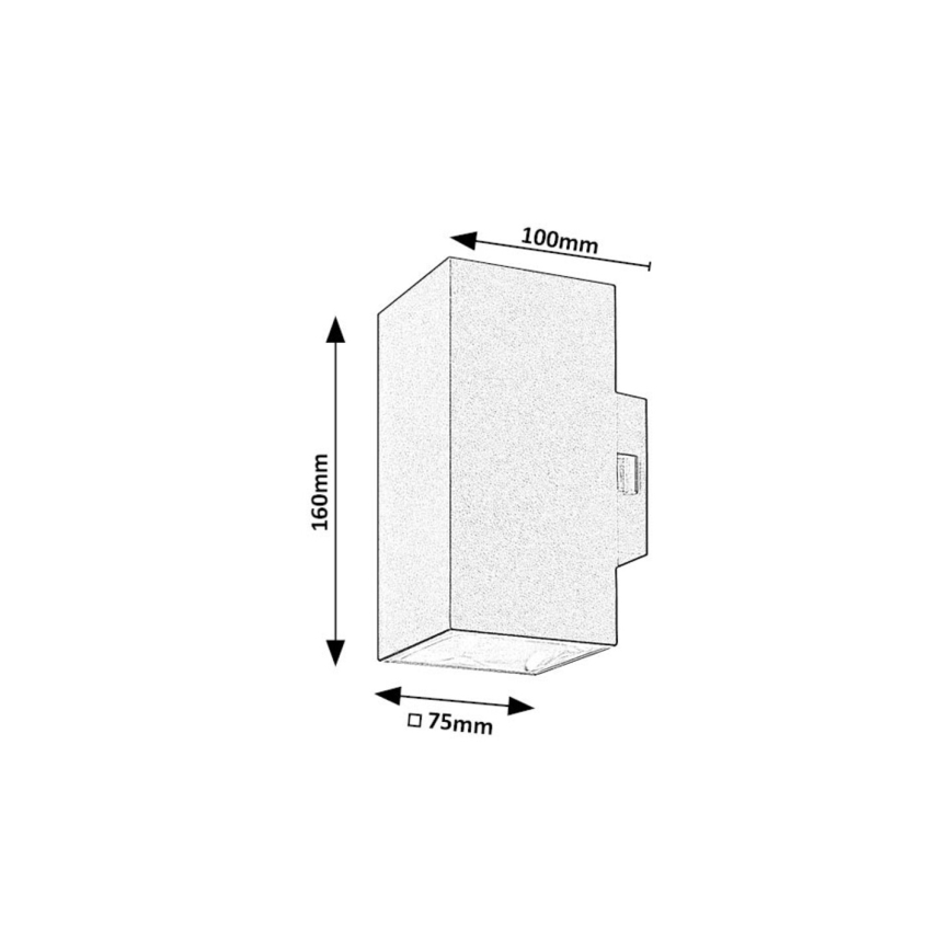 Rabalux - LED Zunanja stenska svetilka LED/18W/230V 2700/4000/6500K IP65 bela