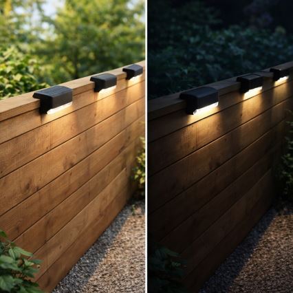 Rabalux - komplet 4 kosov LED solarnih stenskih svetilk s senzorjem mraka LED/0,06W/1,2V 300 mAh IP44