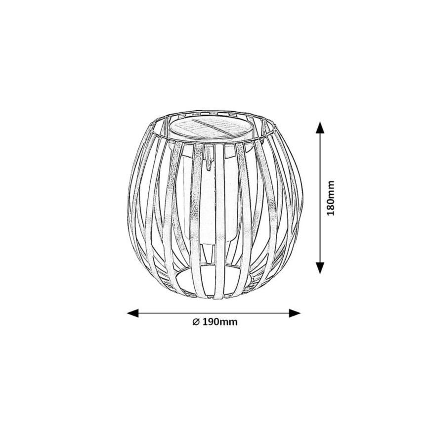 Rabalux - LED Solarna svetilka LED/1W/1,2V 300mAh IP44